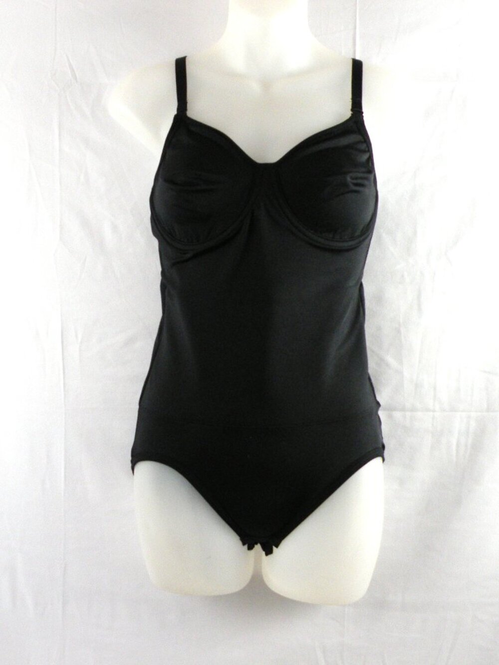 Nancy Ganz Bodyslimmers black bodysuit shape wear 36C